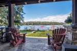 Spacious patio, great place to enjoy a drink after a great day on the lake 